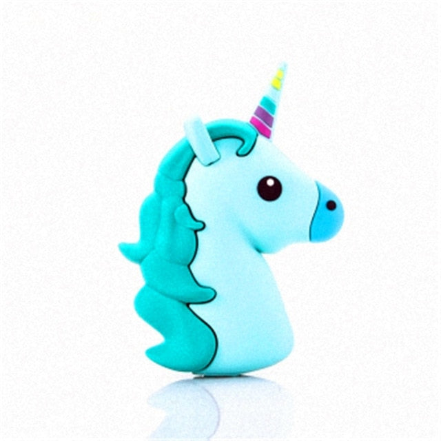 Portable Battery Charger 8000 mah Funny Cute Emoji Unicorn Power Bank 18650 Charge Cartoon Powerbank