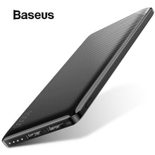 Load image into Gallery viewer, Baseus 10000mAh Power Bank For iPhone Mobile Phone External Battery Pack Mini Portable Power Bank Dual USB Charger Powerbank