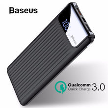 Load image into Gallery viewer, Baseus 10000mAh Quick Charge 3.0 USB Power Bank For iPhone X 8 7 6 Samsung S7 Edg Xiaomi Powerbank Battery Charger Bank QC3.0