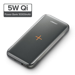 Ugreen Quick Charge3.0 Power Bank 10000mAh Portable 10W Qi Wireless Charger Power Bank for Xiaomi Fast Wireless External Battery